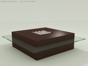 pebble table Modèle 3D