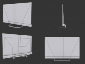 lg smart tv  low poly Modelo 3D