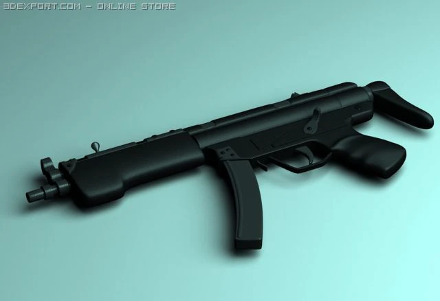 mp 5 3D Model .c4d .max .obj .3ds .fbx .stl .blend 