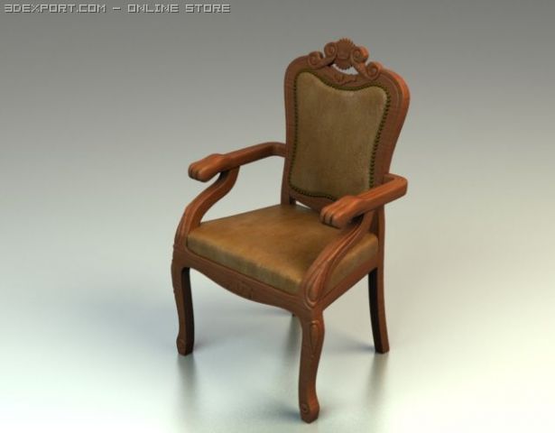 arm chair 3D Model .c4d .max .obj .3ds .fbx .stl .blend 