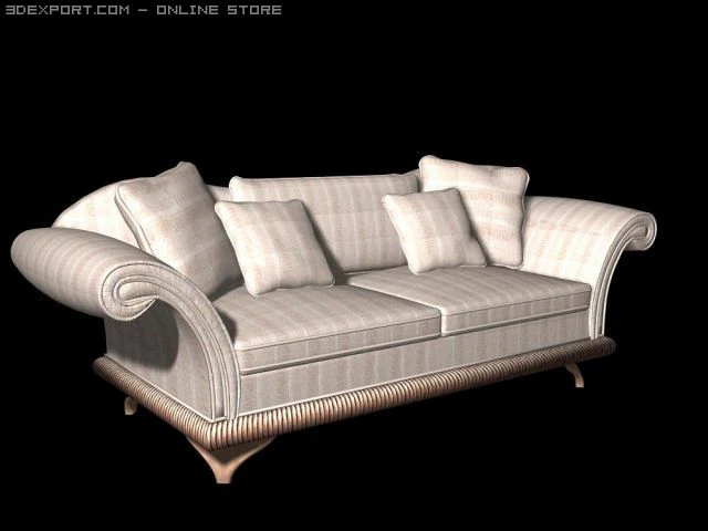 sofa 3D Model .c4d .max .obj .3ds .fbx .stl .blend 