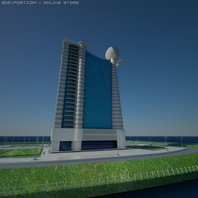 tower 3D-Modell .c4d .max .obj .3ds .fbx .stl .blend 