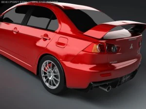 mitsubishi evo x 3D Model