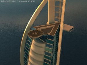 burj al arab 3D मॉडल