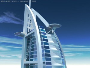 burj al arab 3D मॉडल