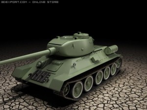 soviet tank t34 3D 모델