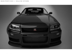 nissan skyline gtr r34 Modelo 3D