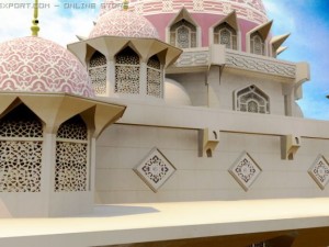 malaysian famous mosque 3D Model