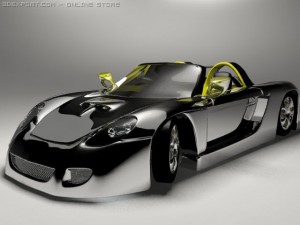 porsche carrera gt 3D 模型