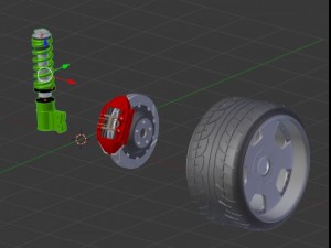 front suspension 3D 모델