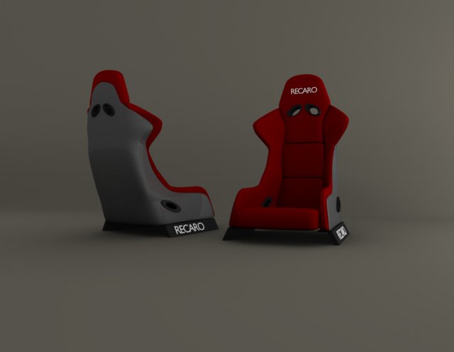 recaro sportseat 3D Model .c4d .max .obj .3ds .fbx .stl .blend