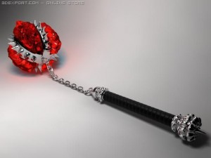 crystal mace Model 3D