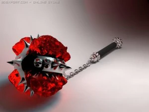 mazza di cristallo Modello 3D