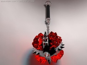 crystal mace 3D Модель