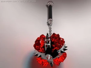 mazza di cristallo Modello 3D
