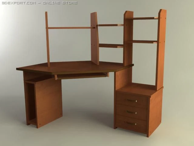 pc table 3D Model .c4d .max .obj .3ds .fbx .stl .blend