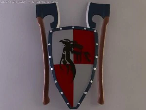 scudo degli assi Modello 3D
