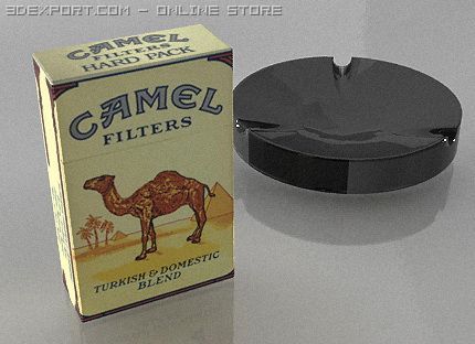 camel cigarettes 3Dモデル .c4d .max .obj .3ds .fbx .stl .blend 