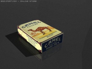 camel cigarettes 3Dモデル