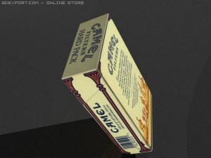 camel cigarettes 3Dモデル