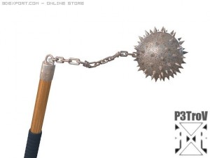morning star   flail Model 3D