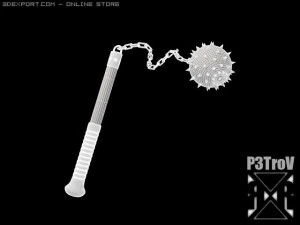 morning star   flail 3D Model
