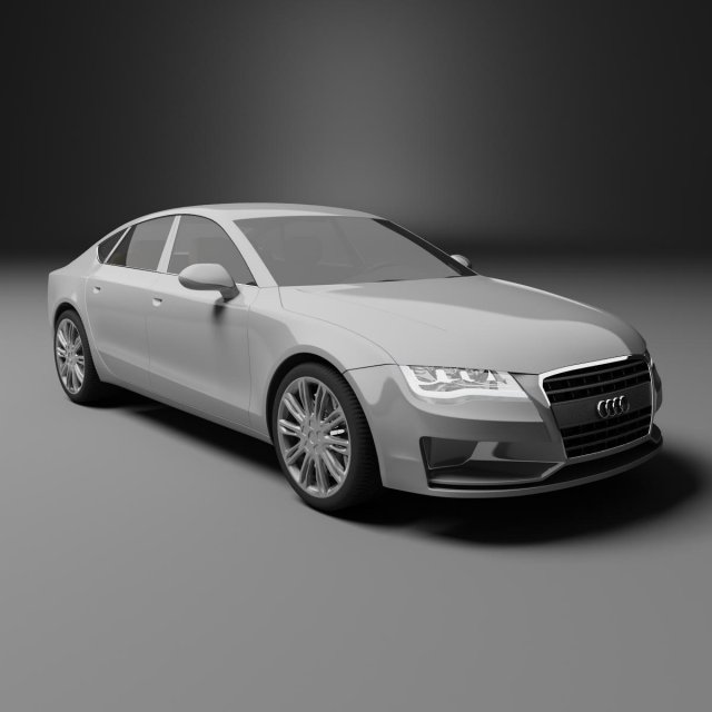 audi a7 sport back 3Dモデル .c4d .max .obj .3ds .fbx .stl .blend 
