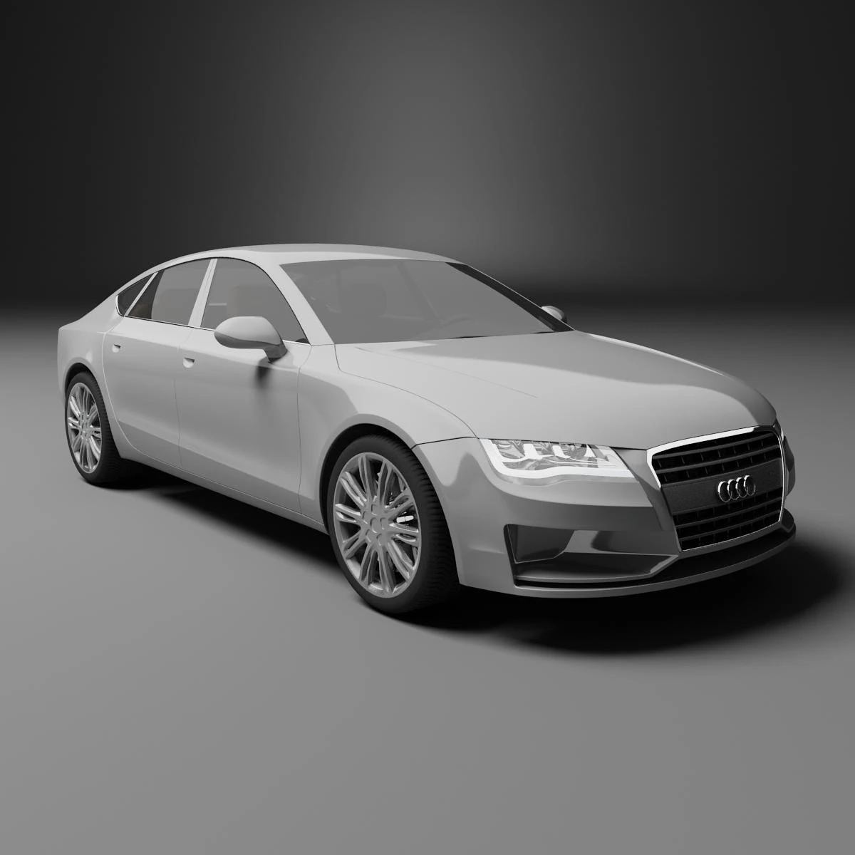 audi a7 sport back 3D Model .c4d .max .obj .3ds .fbx .stl .blend