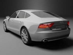 audi a7 sport back 3Dモデル