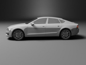 audi a7 sport back 3Dモデル