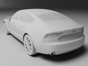 audi a7 sport back 3Dモデル