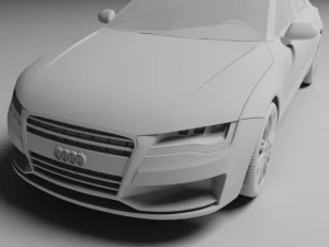 audi a7 sport back 3D Model