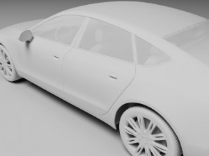 audi a7 sport back 3Dモデル