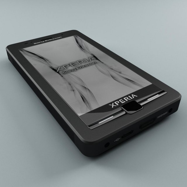 sony ericsson xperia xtx1 3D Model .c4d .max .obj .3ds .fbx .stl .blend 