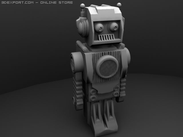 toy robot Modèle 3D .c4d .max .obj .3ds .fbx .stl .blend 