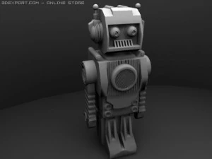 おもちゃのロボット 3Dモデル