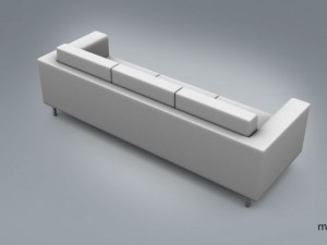 sofa simple 3 section 3Dモデル