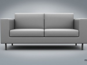 sofa simple 2 section Model 3D