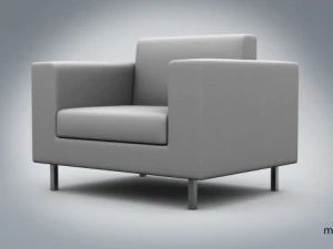 सोफ़ा साधारण सिंगल 3D मॉडल