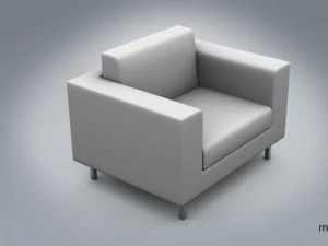 sofa simple single 3D Model