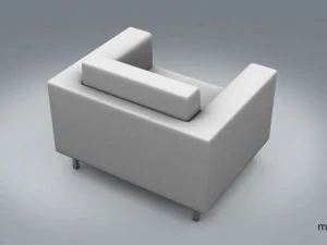 sofa simple single 3D Model