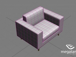 sofa simple single 3D Model