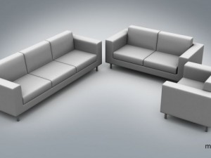 simple sofa full set Modello 3D