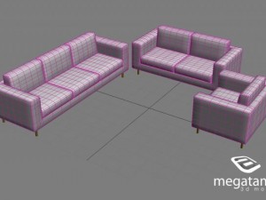 simple sofa full set 3Dモデル