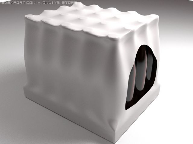 beer packing 3D Model .c4d .max .obj .3ds .fbx .stl .blend 