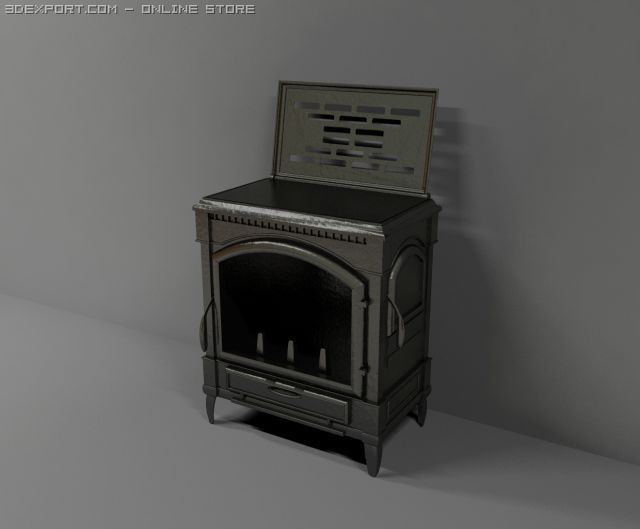 fireplace 3Dモデル .c4d .max .obj .3ds .fbx .stl .blend 