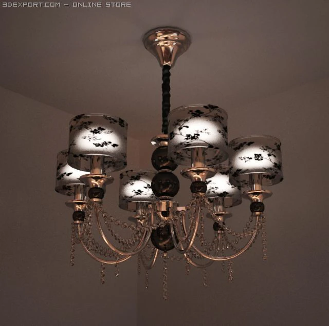 chandelier  jinhan lighting jh332206 3D Model .c4d .max .obj .3ds .fbx .stl .blend 
