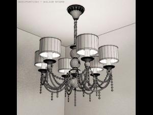 chandelier  jinhan lighting jh332206 3D 모델
