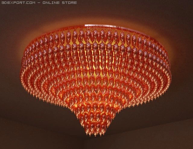 chandelier  jinhan lighting jh3395625 3D Model .c4d .max .obj .3ds .fbx .stl .blend 