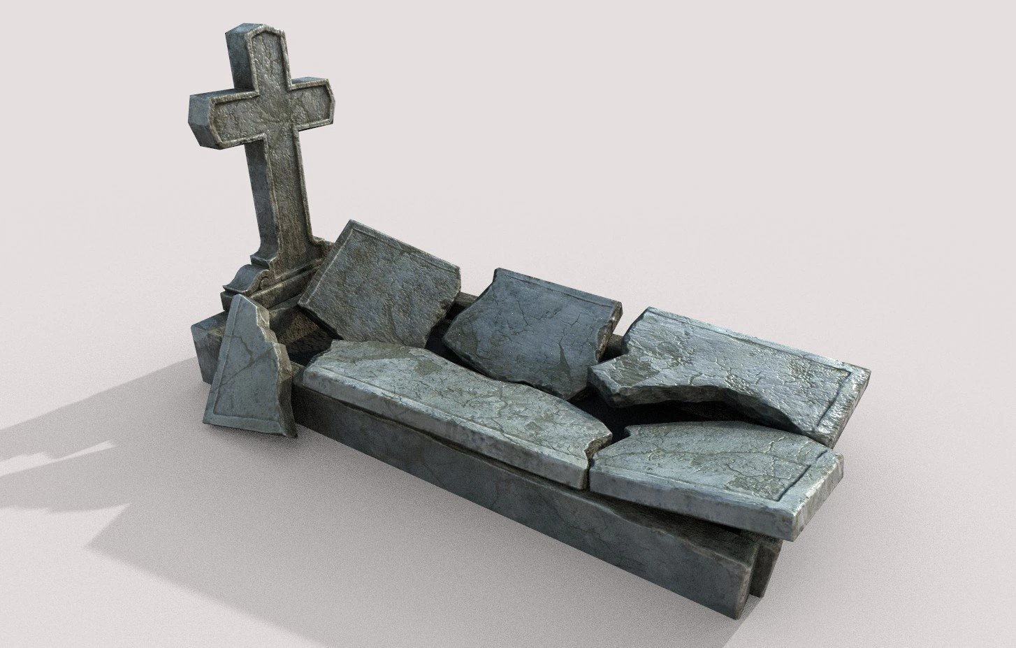 grave 3D Model .c4d .max .obj .3ds .fbx .stl .blend 
